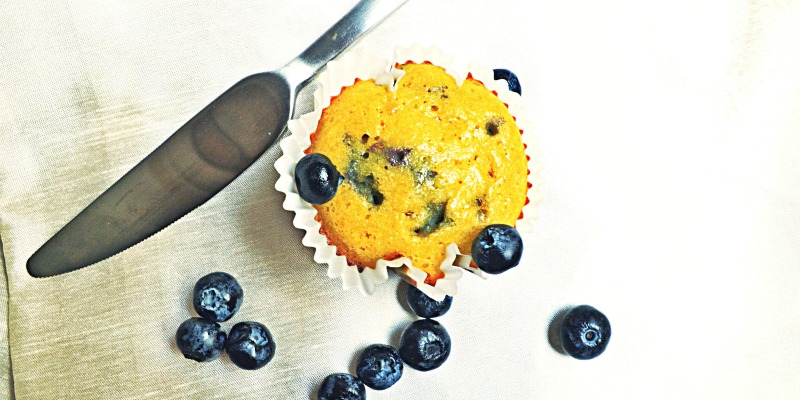 Paleo Blueberry Muffins (Using Coconut Flour) 