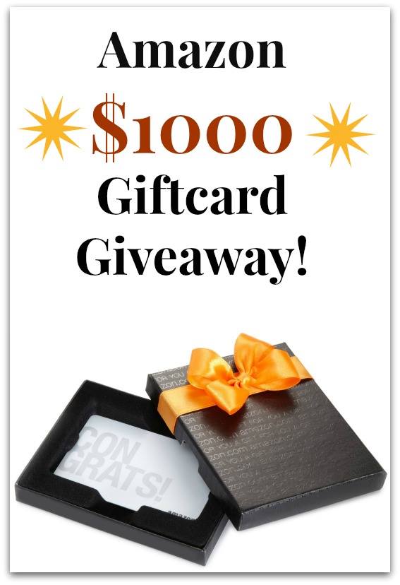 February Giveaway: Amazon $1000 Gift Card